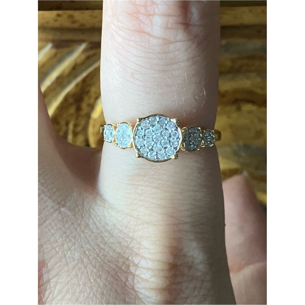 Natural White Diamond Ring Size 7.75